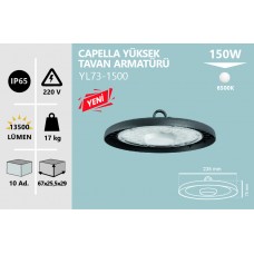 150W YÜKSEK TAVAN ARMATÜRÜ BEYAZ- YUVARLAK